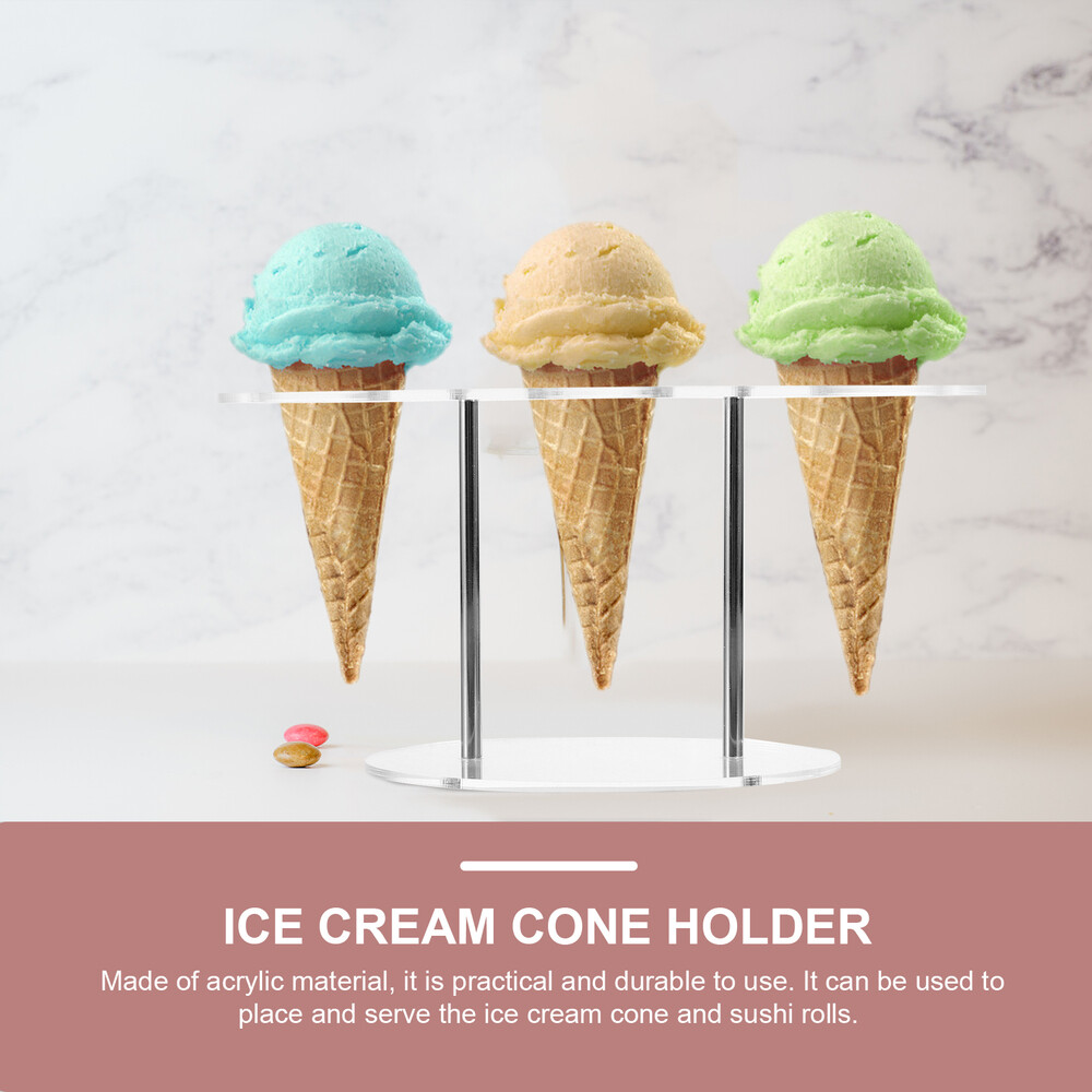 Ice Cream Display Rack Sushi Roll Display Stand DIY Ice Cream Cone Holder