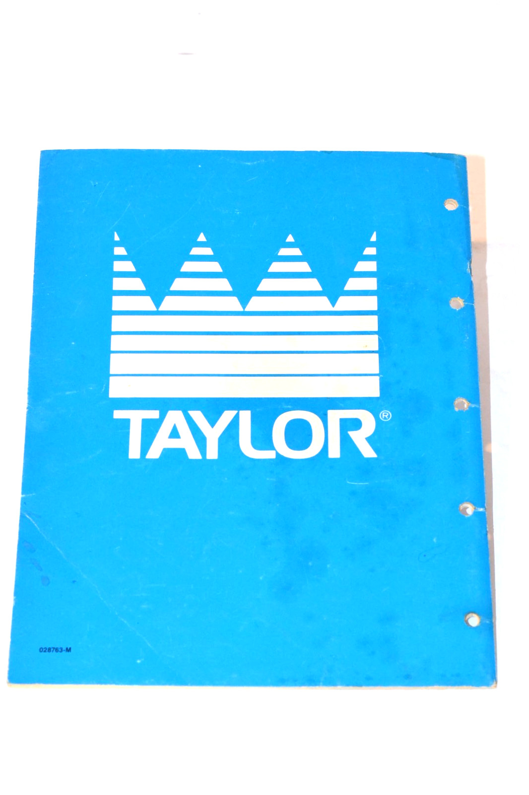 1986 Taylor Batch Ice Cream Freezer Operator’s Manual For Model 110/220