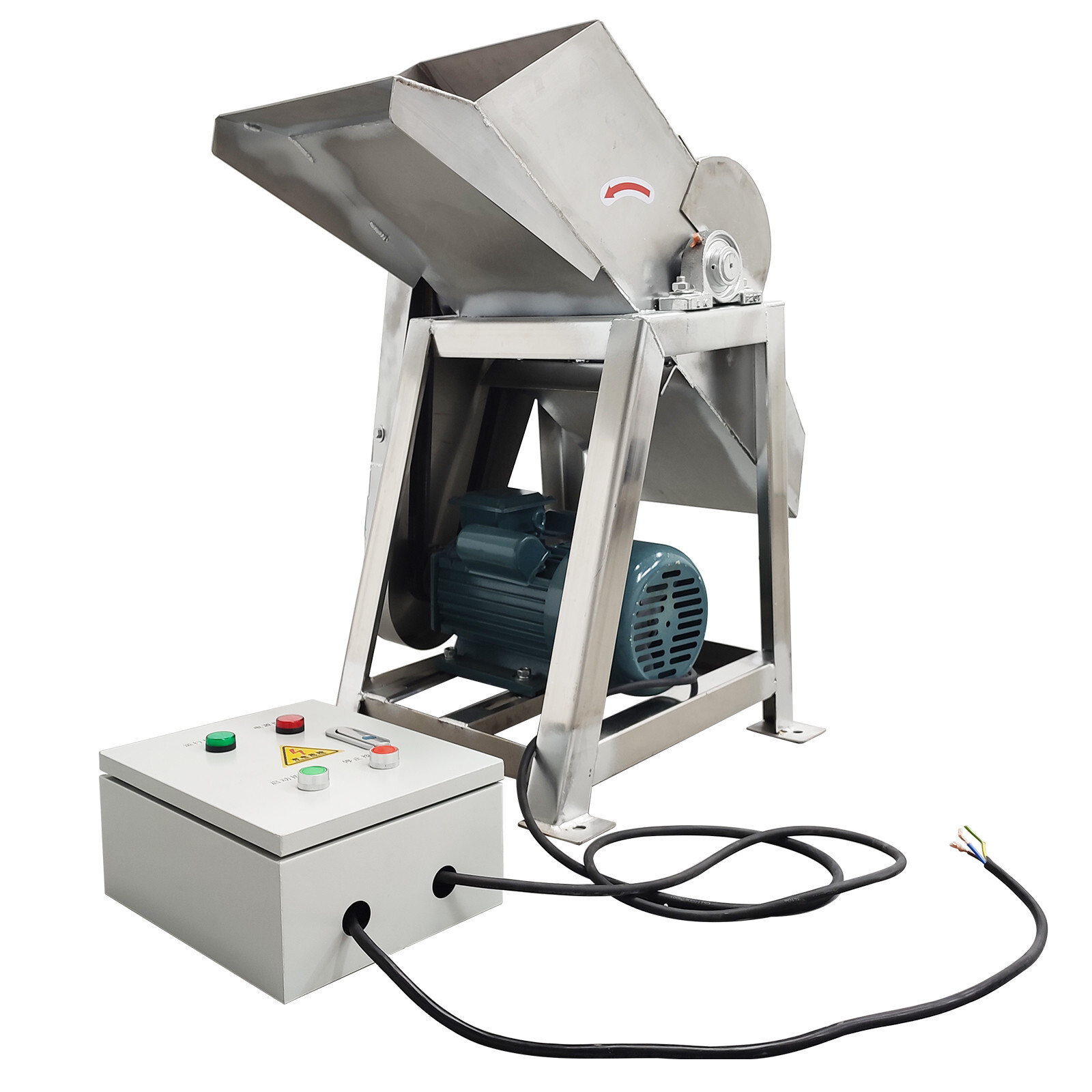220V Large Scale Ice Breaker, 2T/H IndustrialIce Stainless Steel Ice Breaker