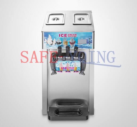 3 Flavor Commercial Frozen Ice Cream Cones Machine Soft Ice Cream Machine 220V