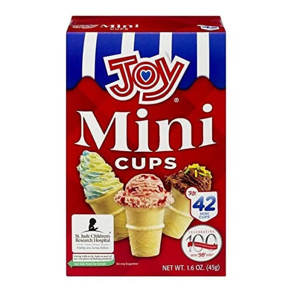 Mini Cups Miniature Ice Cream Cones for Kids, Desserts, Cupcake Cones, Cake Pops