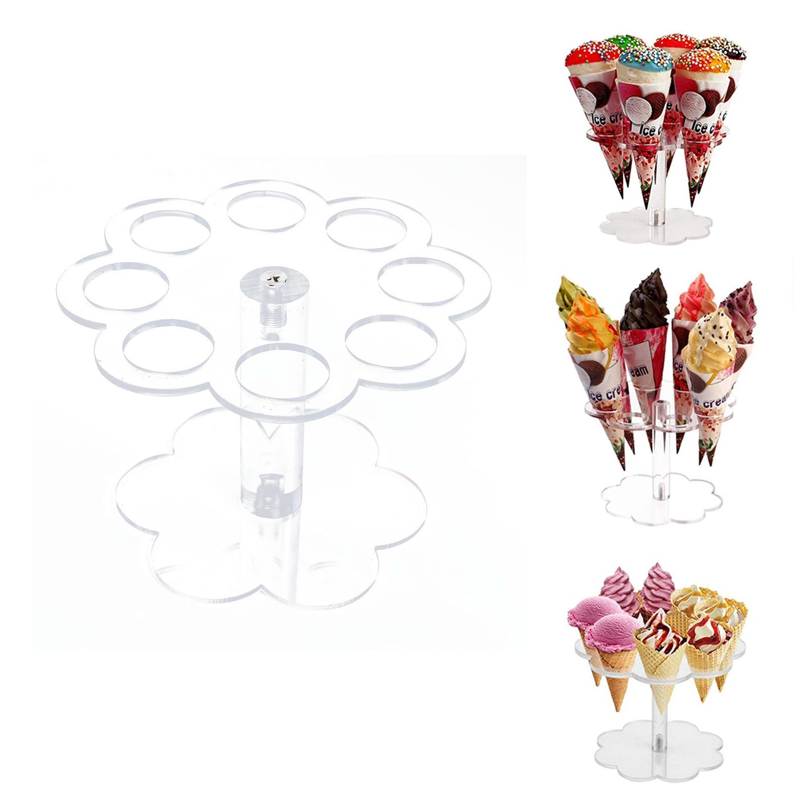 Ice Cream Cone Holder Chip Cone Holder Counter Top DIY Decoration Replacement