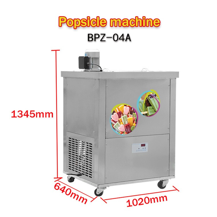 Kolice Commercial 4 Slim mold ice Popsicle Machine, ice Lolly Maker