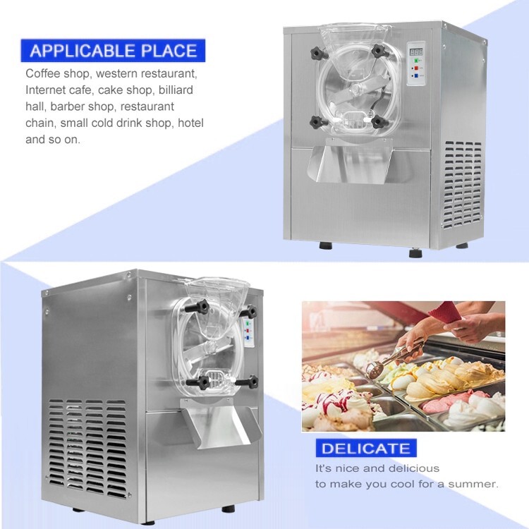 Kolice Commercial ETL Gelato Hard Ice Cream Machine,Italian Water Ice Maker-15L