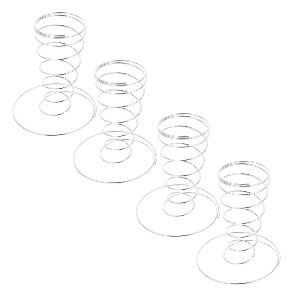 4 Pcs Ice Cream Cone Holders Stainless Steel Display Stands for Restaurants