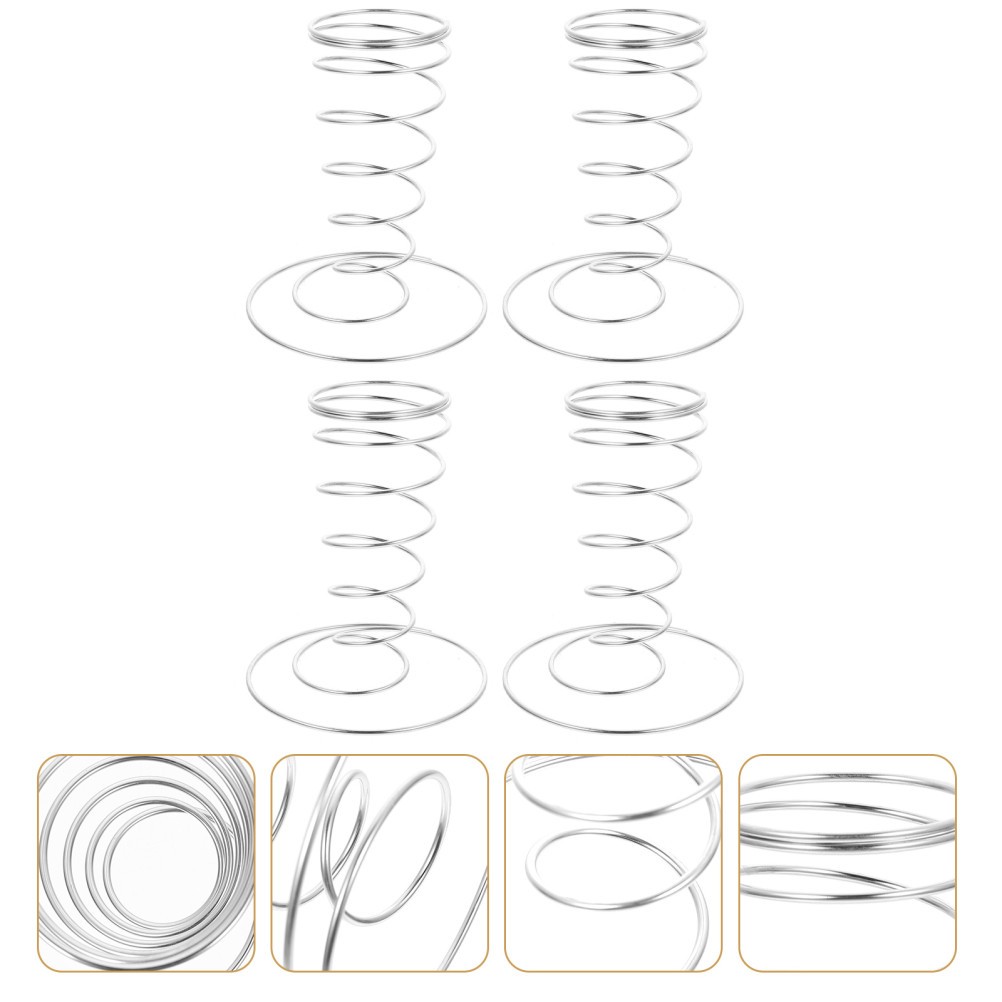 4Pcs Stainless Steel Ice Cream Cone Shelf Ideal for Home and Restaurant Use