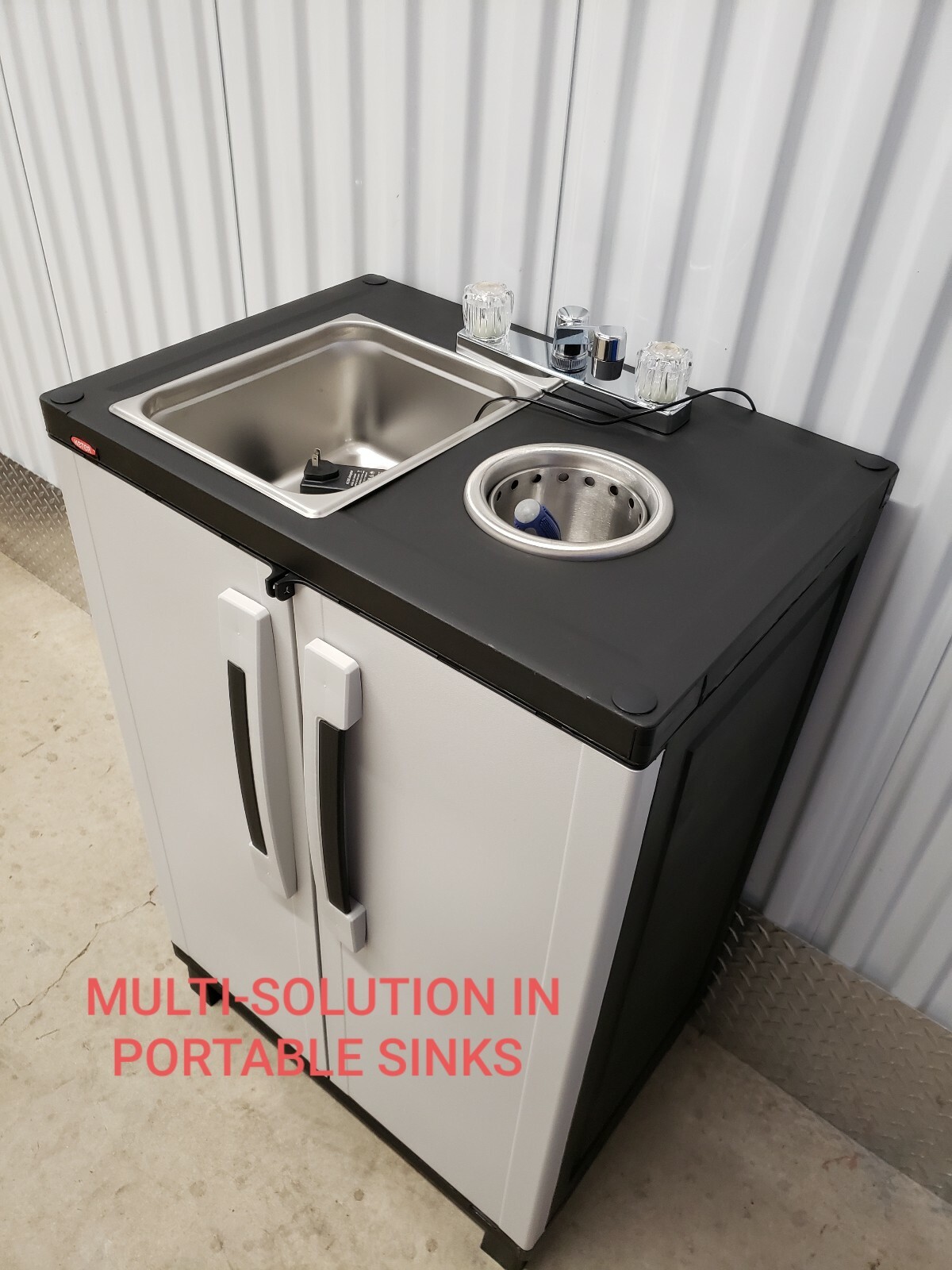 Portable sink mobile Handwash Self contained AND Ice Cream Dipper Well 6″ 110V