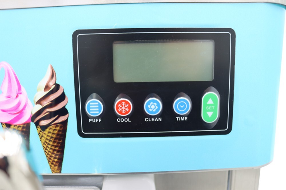 TECHTONGDA® Soft Serve Ice Cream Machine 20-30L/h Ice Cream Maker 6L/TankX2