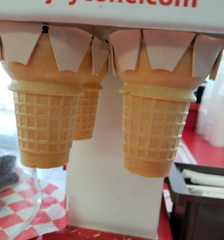 Bulk Cake Ice Cream Cones Flat Bottom #30 for Machine Dispenser Compatible (600)