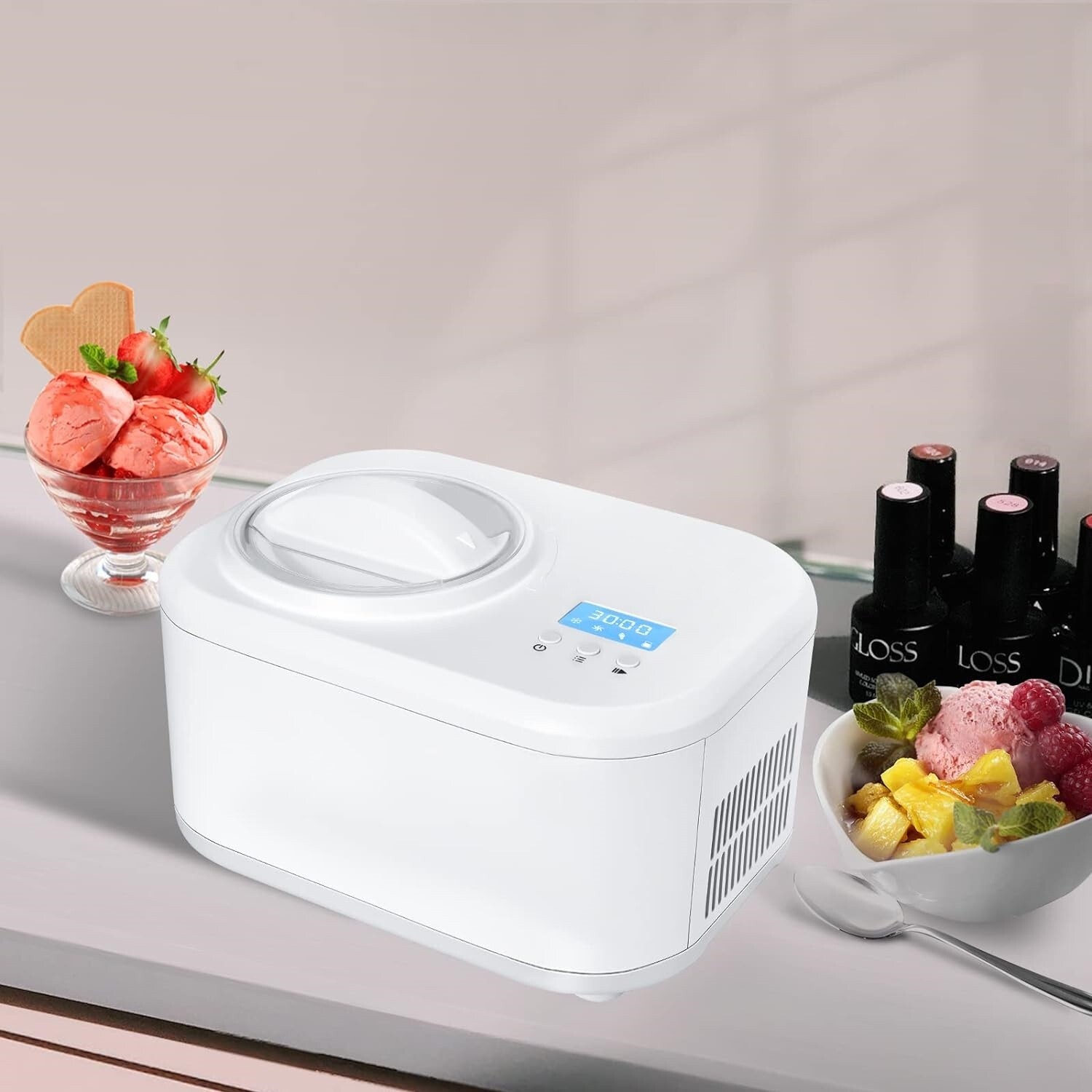 Maquina Para Hacer Rollo De Helado Frito Helados En Casa Comercial Industrial US