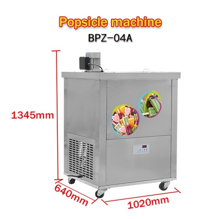 Kolice Commercial 4 Brazilian slim mold ice Popsicle Machine,ice Lolly Machine