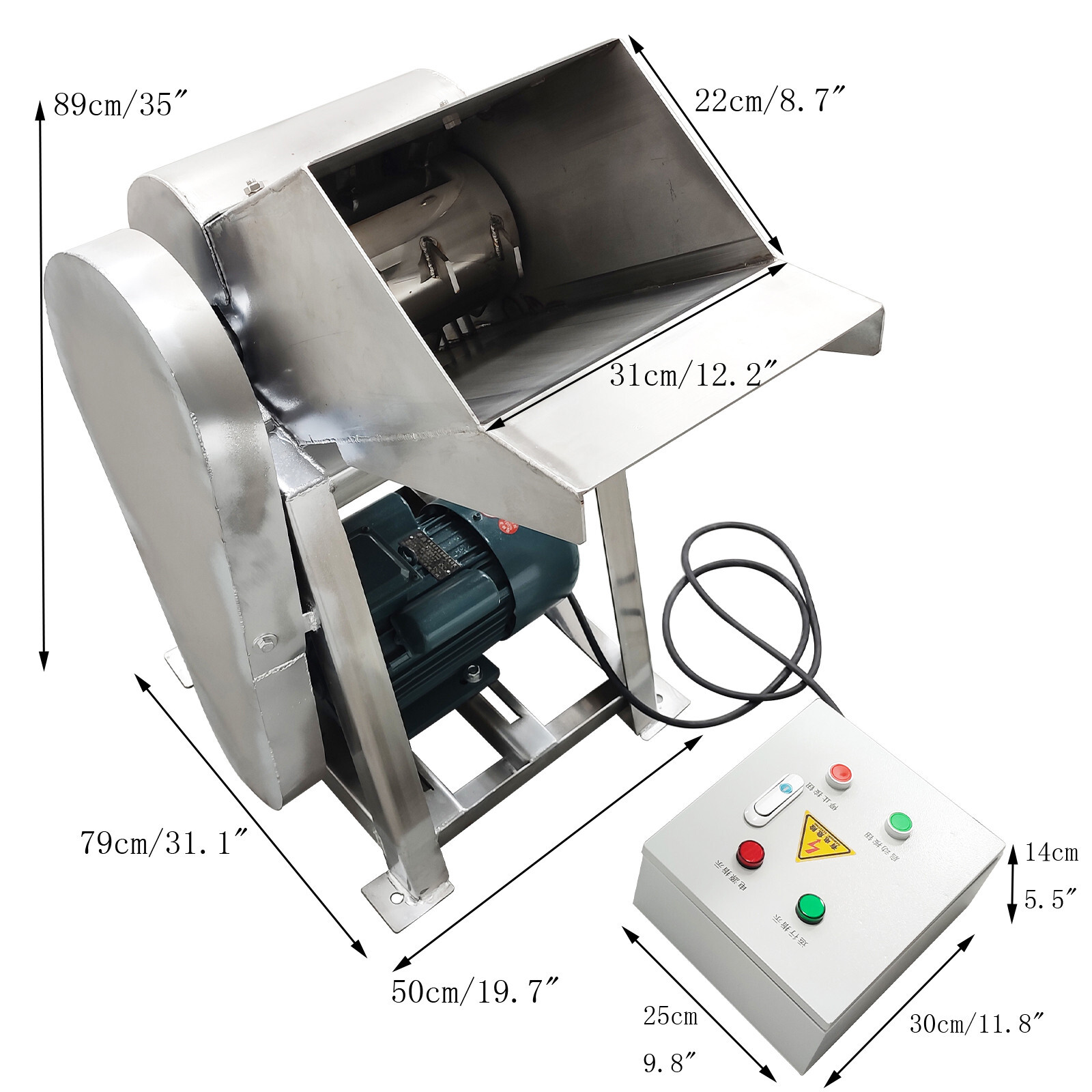 220V Large Scale Ice Breaker, 2T/H IndustrialIce Stainless Steel Ice Breaker