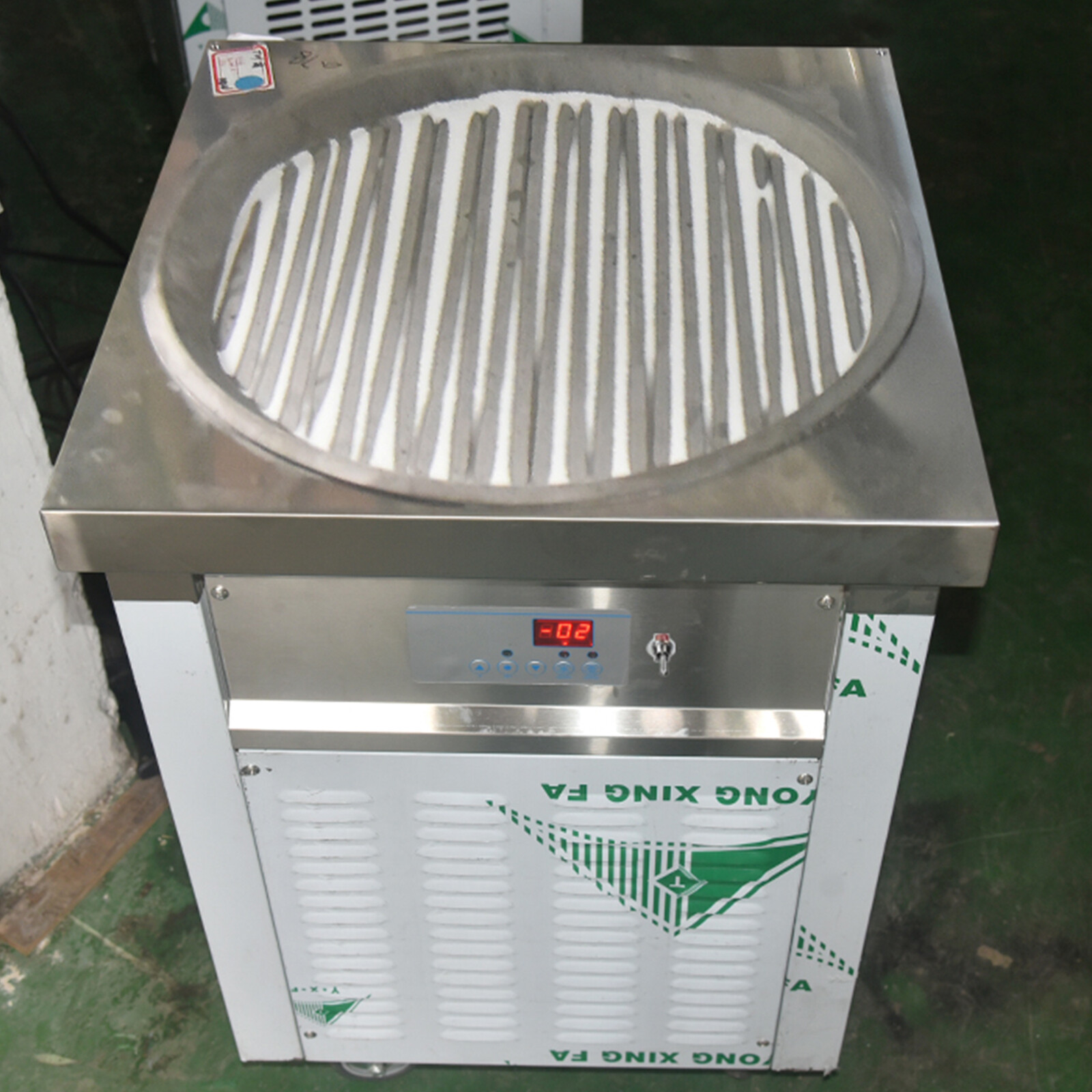 Kolice ETL Commercial 22″ round pan fry ice cream machine rolled ice cream maker