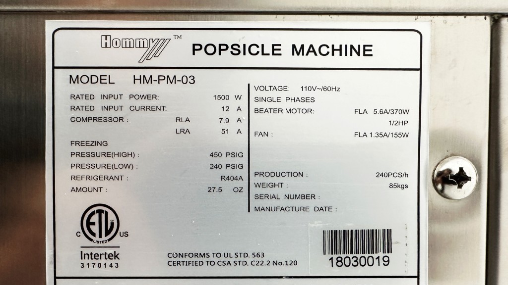 NEW Commercial Popsicle Mold Making Machine Ice Cream Paleta Maker HPMP03 NSF