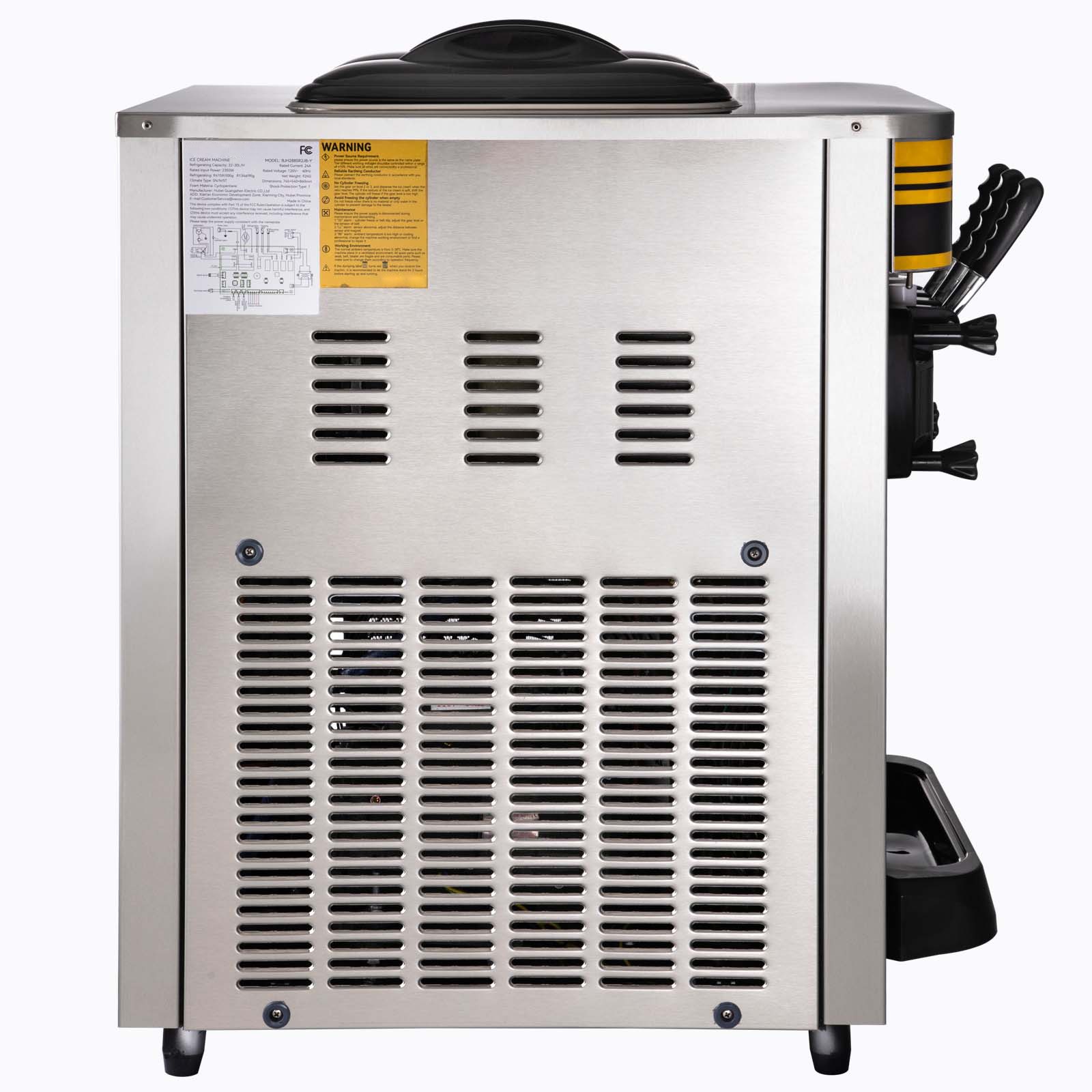 Uimoso Countertop Soft Serve Ice Cream Machine, 22-30L/H Frozen Yogurt Maker