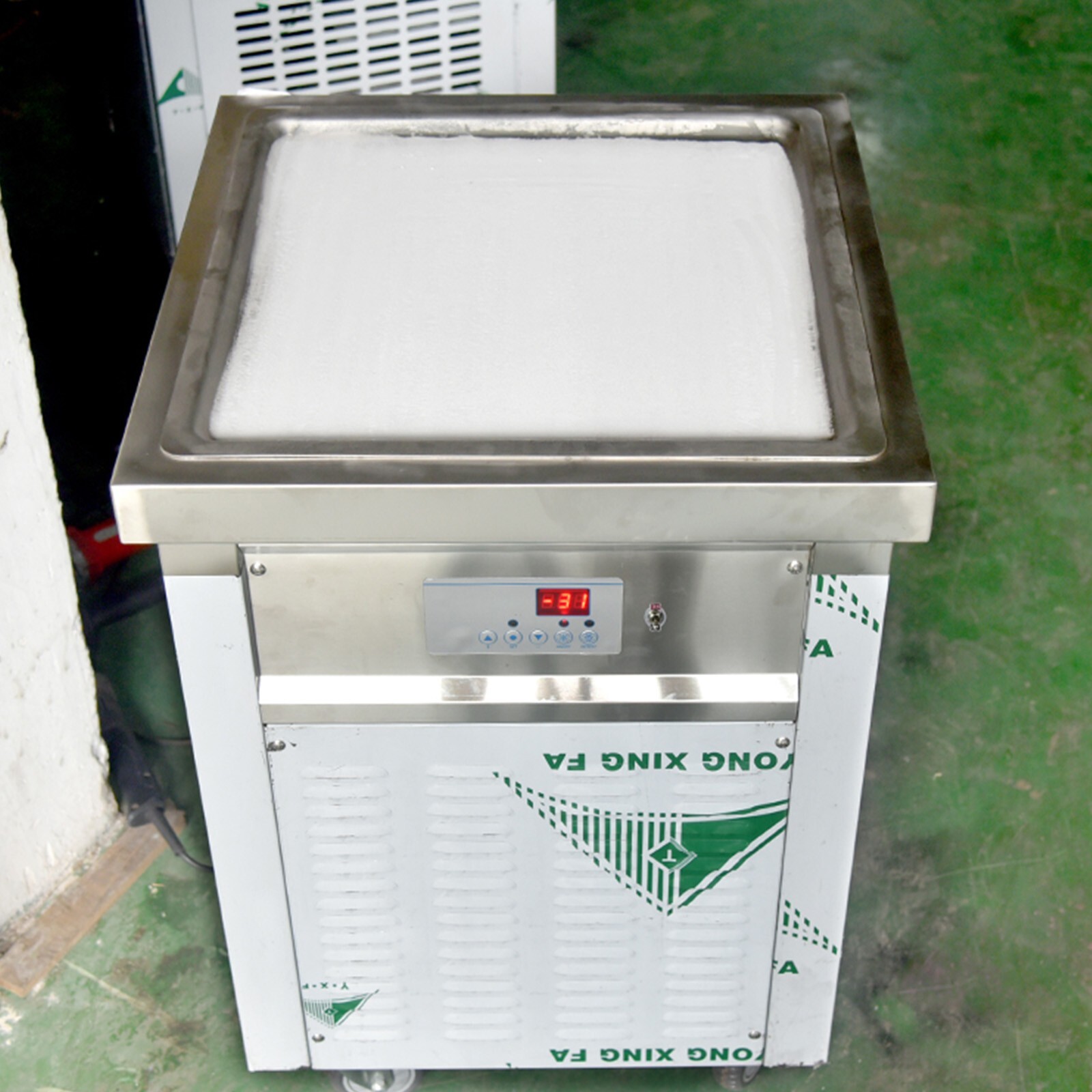 Commercial ETL 21”x21″ square pan roll ice cream machine fried ice cream maker