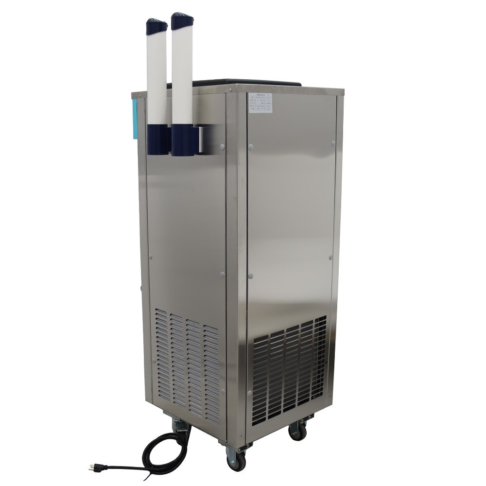 110V Commercial Soft Serve Ice Cream Freezer Machine 3 Flavor 20-30L/H