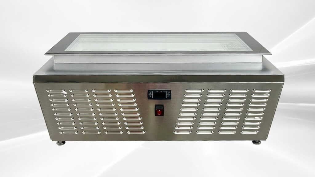 NEW 8 Pan Gelato Ice Cream Freezer Display Showcase Countertop Server NSF