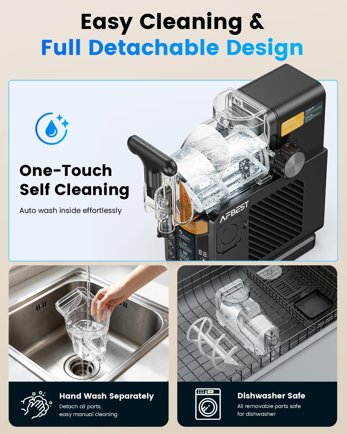 68 Oz Slushie Machine Soft Serve Ice Cream Milkshak Frozen Drink 5 Preset Modes