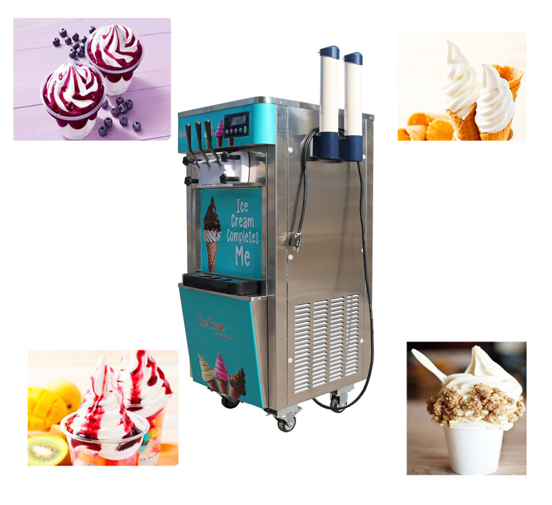 110V 1800W Ice Cream Machine Soft Sundae Cone Ice Cream Machine 2.4HP Heavy Duty