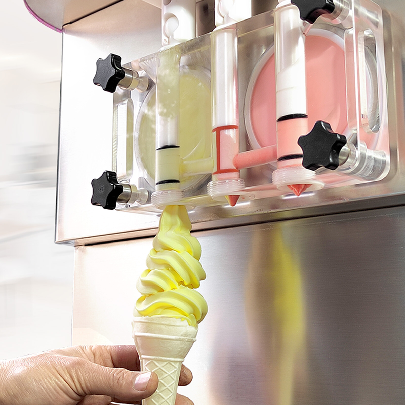 Commercial ETL CE Countertop yougurt 3 Flavors Soft Serve ice Cream Machine