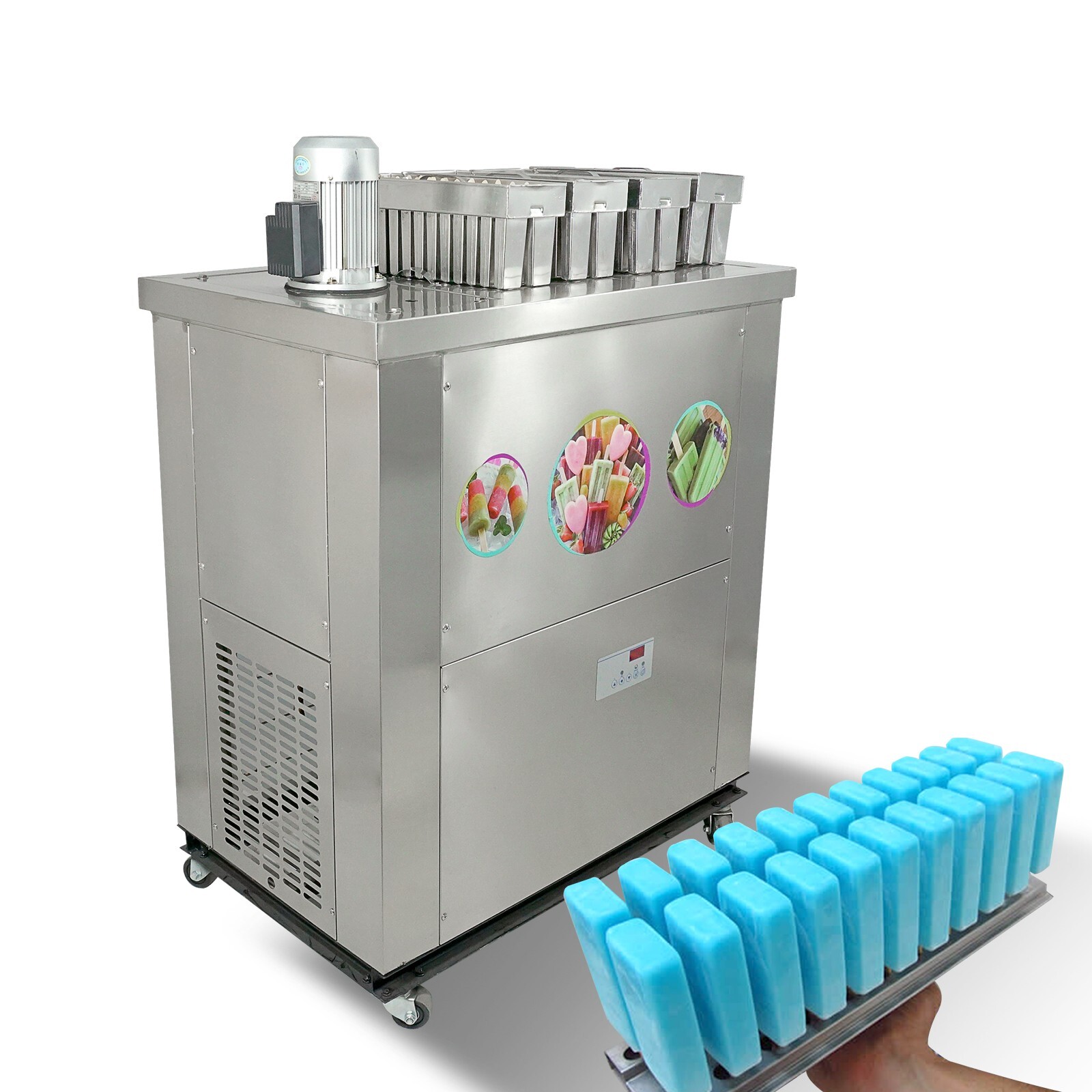 Kolice 4 Slim molds ice Lolly Machine, Popsicle Machine, ice Pop Machine
