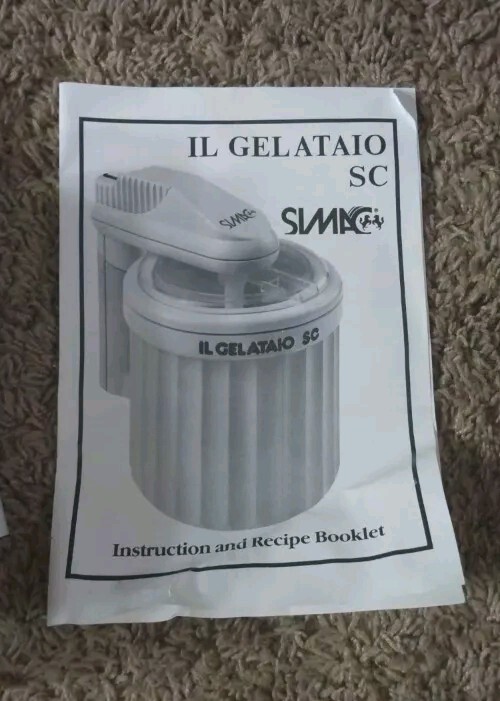 Simac IL Gelataio SC Ice Cream Machine Gelato Maker Gelato Italy 1.5L Electric