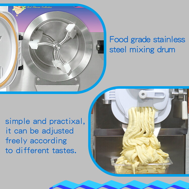 Kolice Commercial Countertop Hard ice Cream Machine,Water Ice Machine