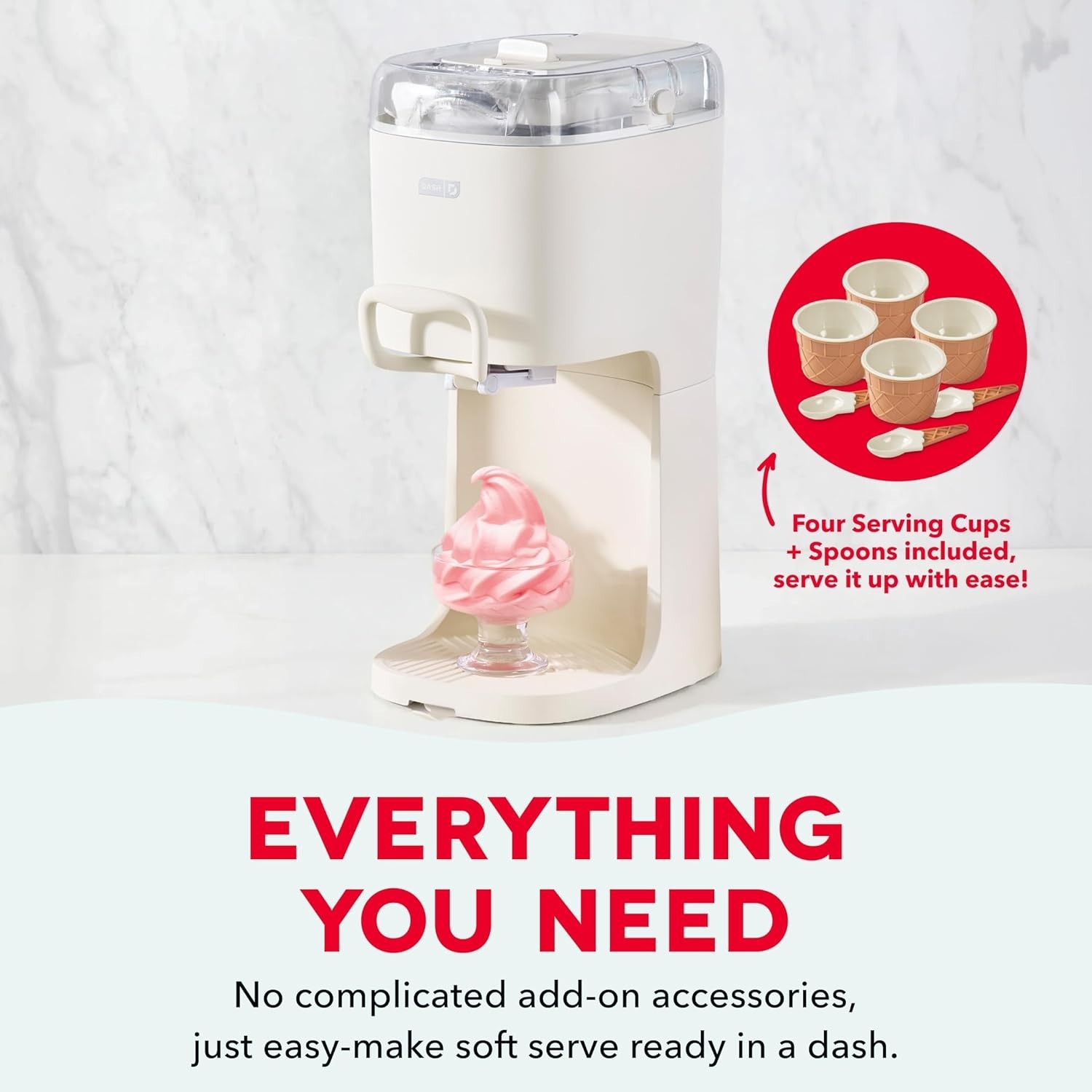 Soft Serve Ice Cream Machine – Frozen Dessert Machine for Soft Serve, Froyo, Sor