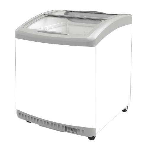 NEW Mini Ice Cream Freezer Curved Glass Top NSF Excellence MC-2HC NEW #9701