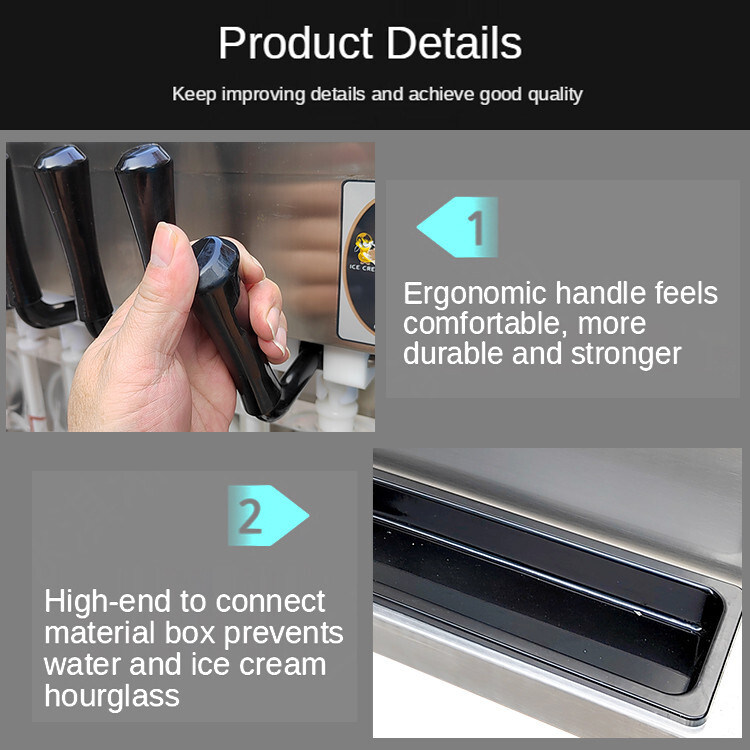 lice Commercial ETL 3 flavors floor style soft ice cream machine,yogurt maker