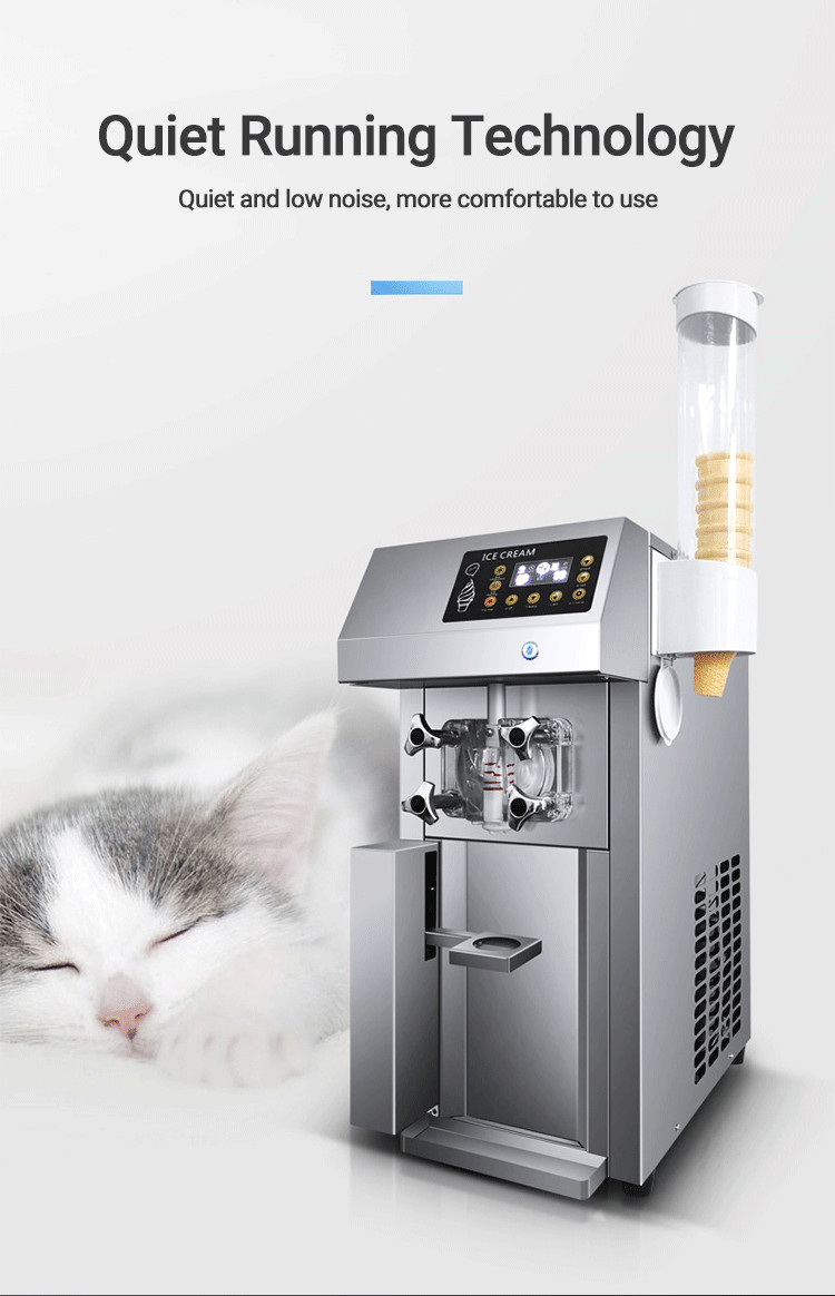 FactorySale Automatic Ice Cream Maker Single Flavor Soft Serve Ice Cream Machine