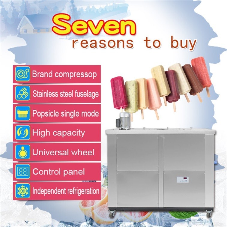 Kolice Commercial 6 Brazilian Slim Design Ice Sticks Popsicle Machine,Ice bars