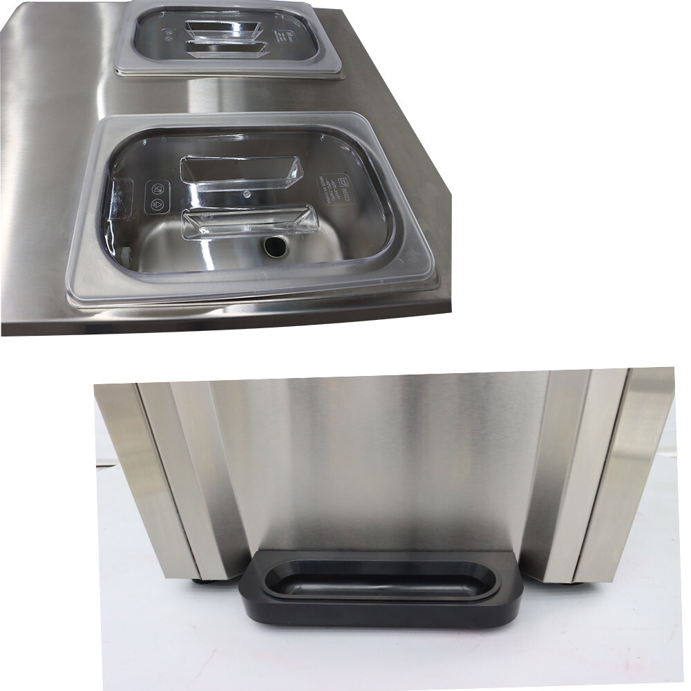 TECHTONGDA 3 Flavor Soft Serve Ice Cream Machine Countertop Ice-cream Cone 1200w