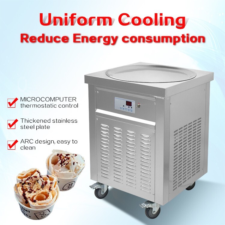 Kolice ETL Commercial ice cream roll machine, 22″ (55cm ) Single Round ice pan