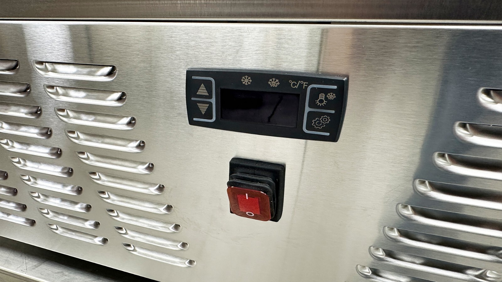 32″ W 4 Pan Countertop Gelato Ice Cream Display Freezer, Stainless Steel