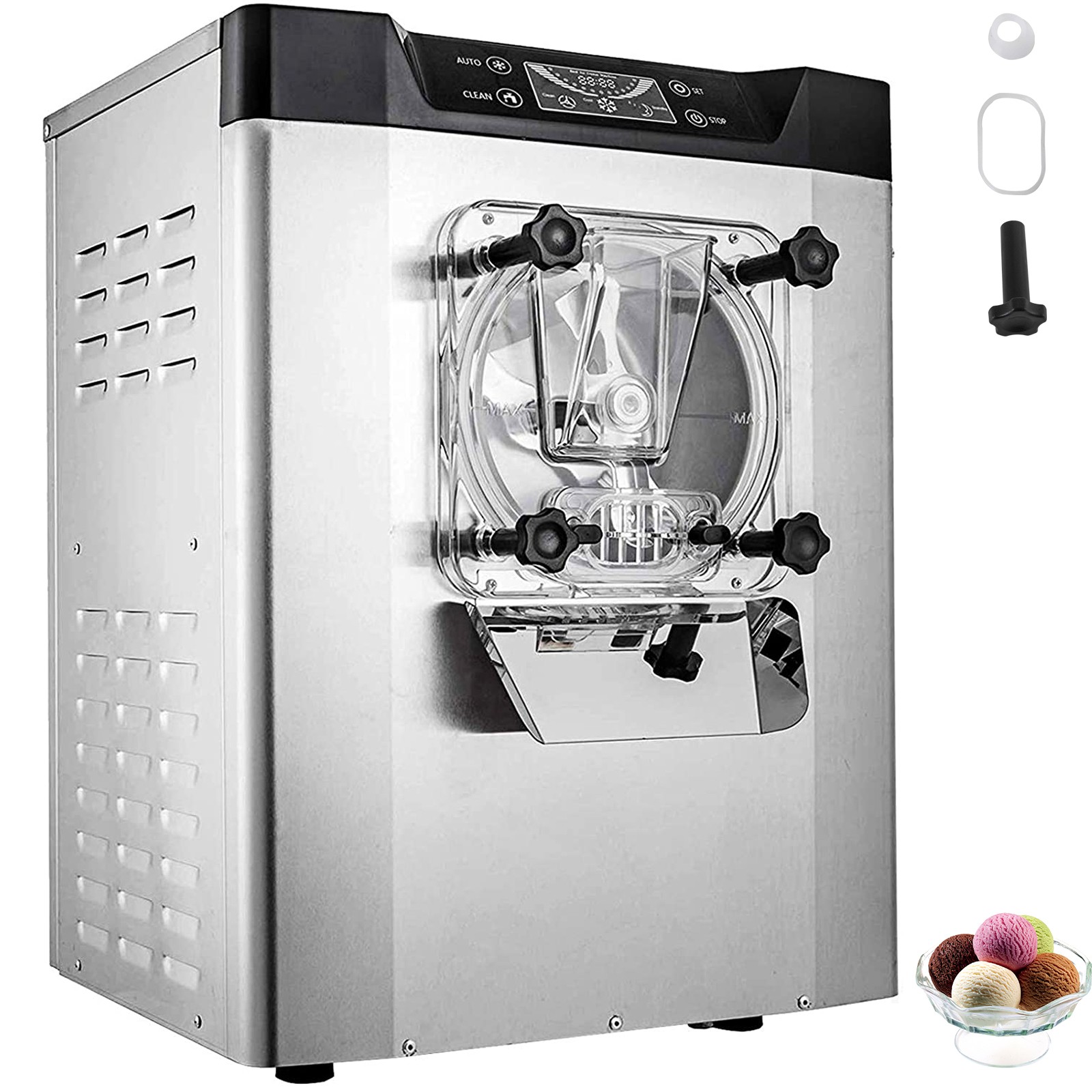 VEVOR Commercial Hard Ice Cream Machine 4.3-5.28 US Gallon/H Ice Cream Maker