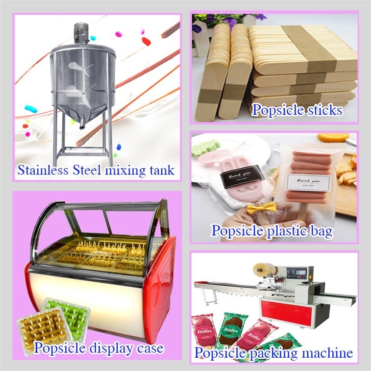 Kolice Commercial 4 Brazilian Slim Design Ice Sticks Popsicle Machine,Ice bars