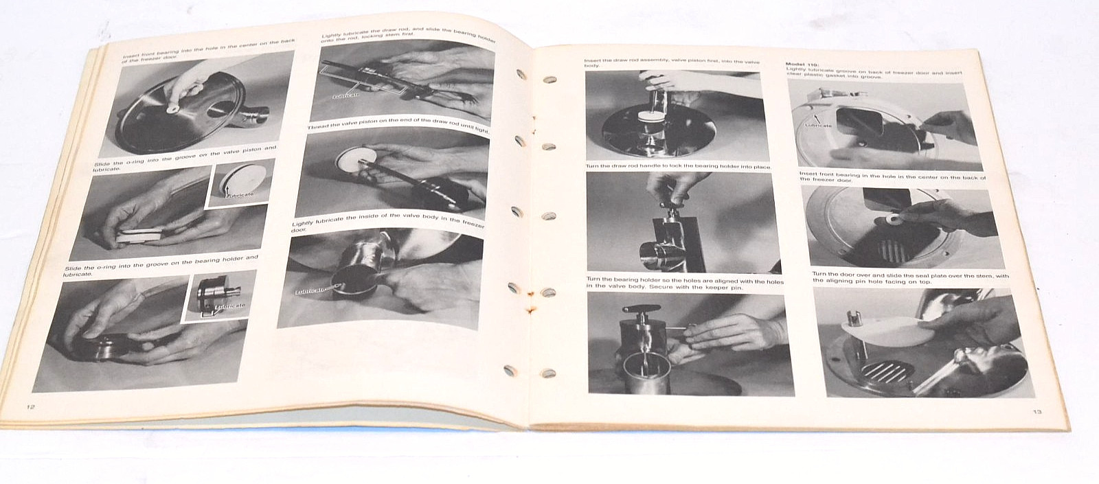 1986 Taylor Batch Ice Cream Freezer Operator’s Manual For Model 110/220