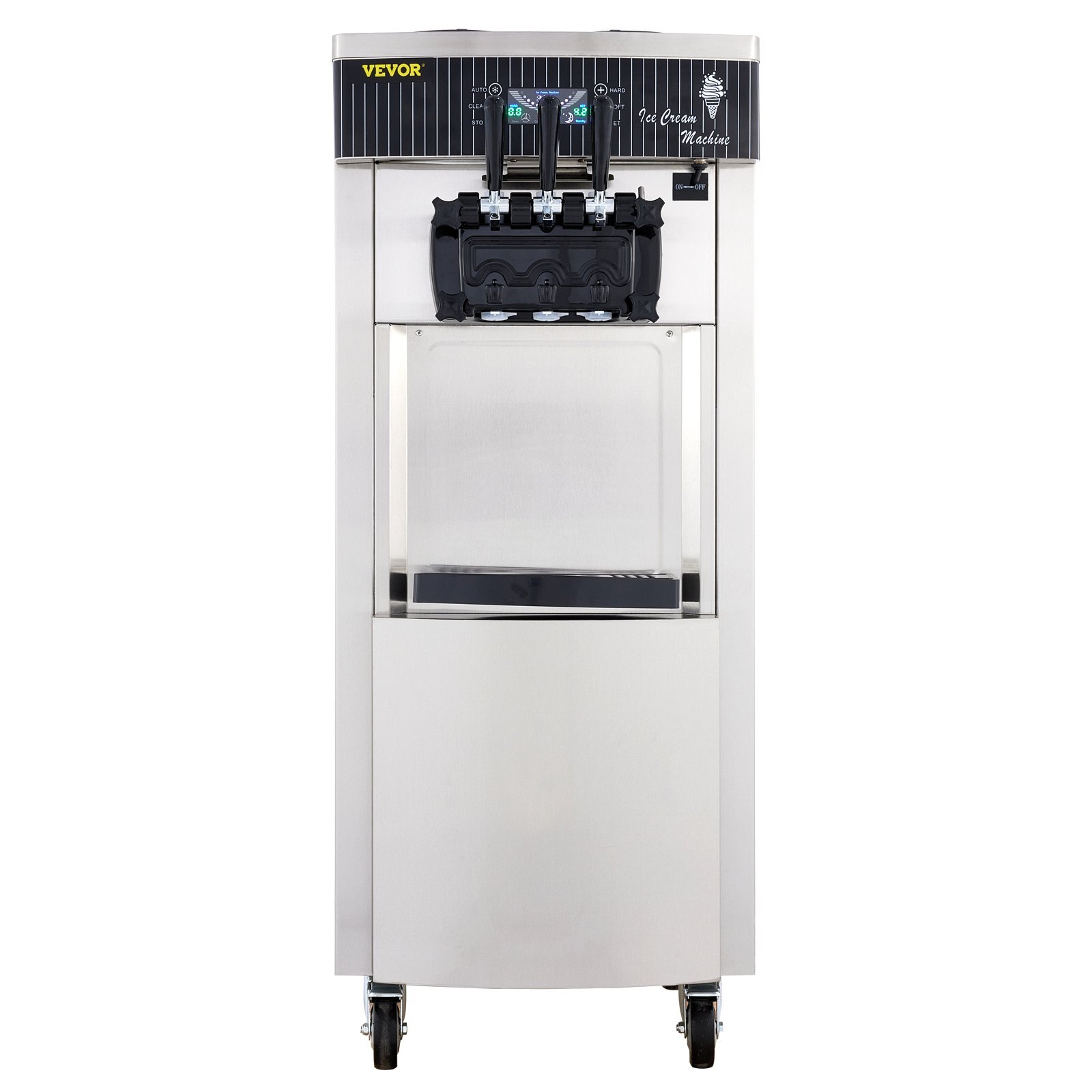 Commercial Ice Cream Machine 3-Flavor Soft Serve Ice Cream Maker High Production