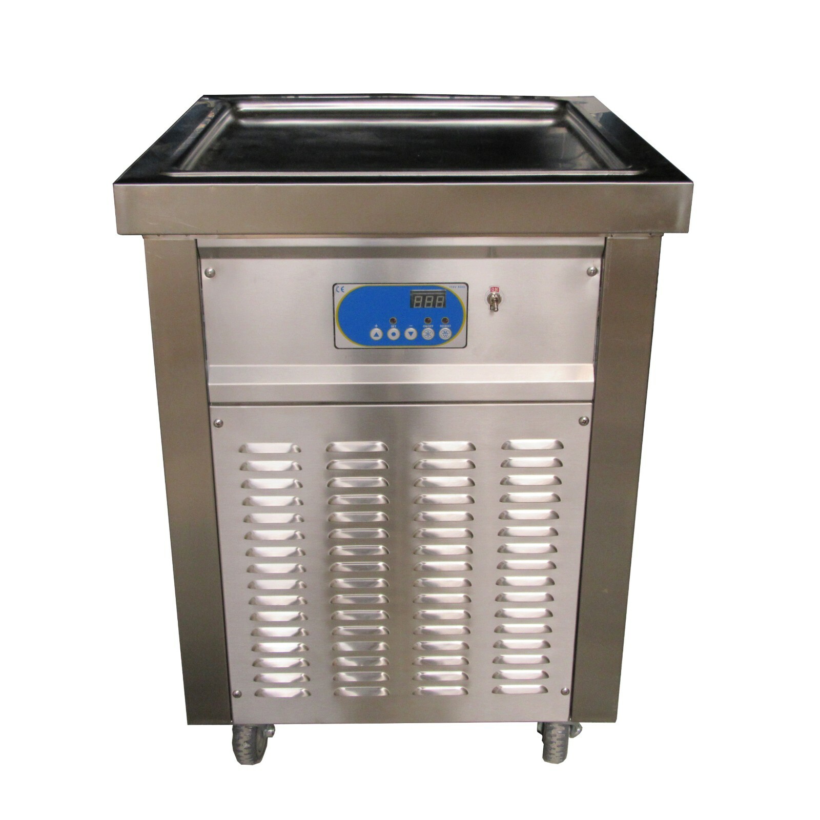 Kolice Commercial 21″ x 21″ Square Pan Fried Ice Cream Roll Machine-ETL