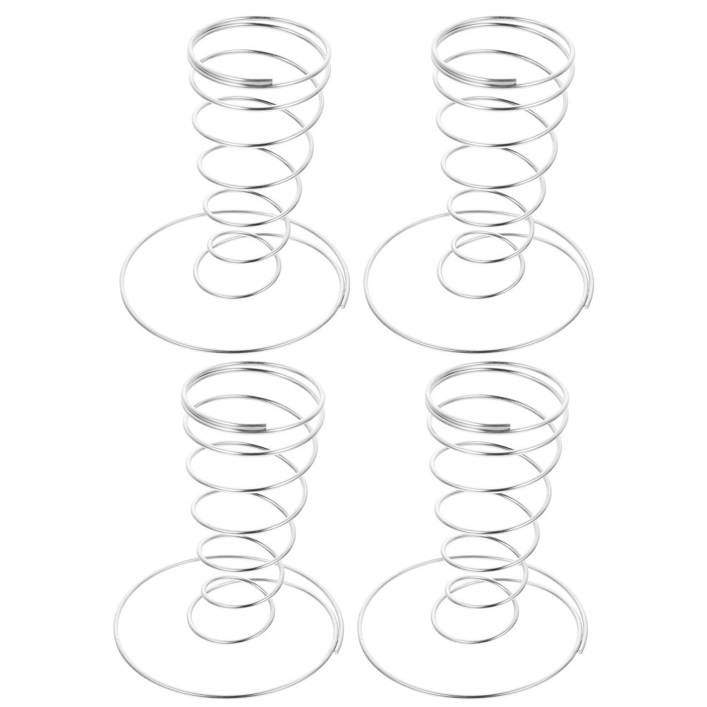 4Pcs Stainless Steel Ice Cream Cone Shelf Ideal for Home and Restaurant Use