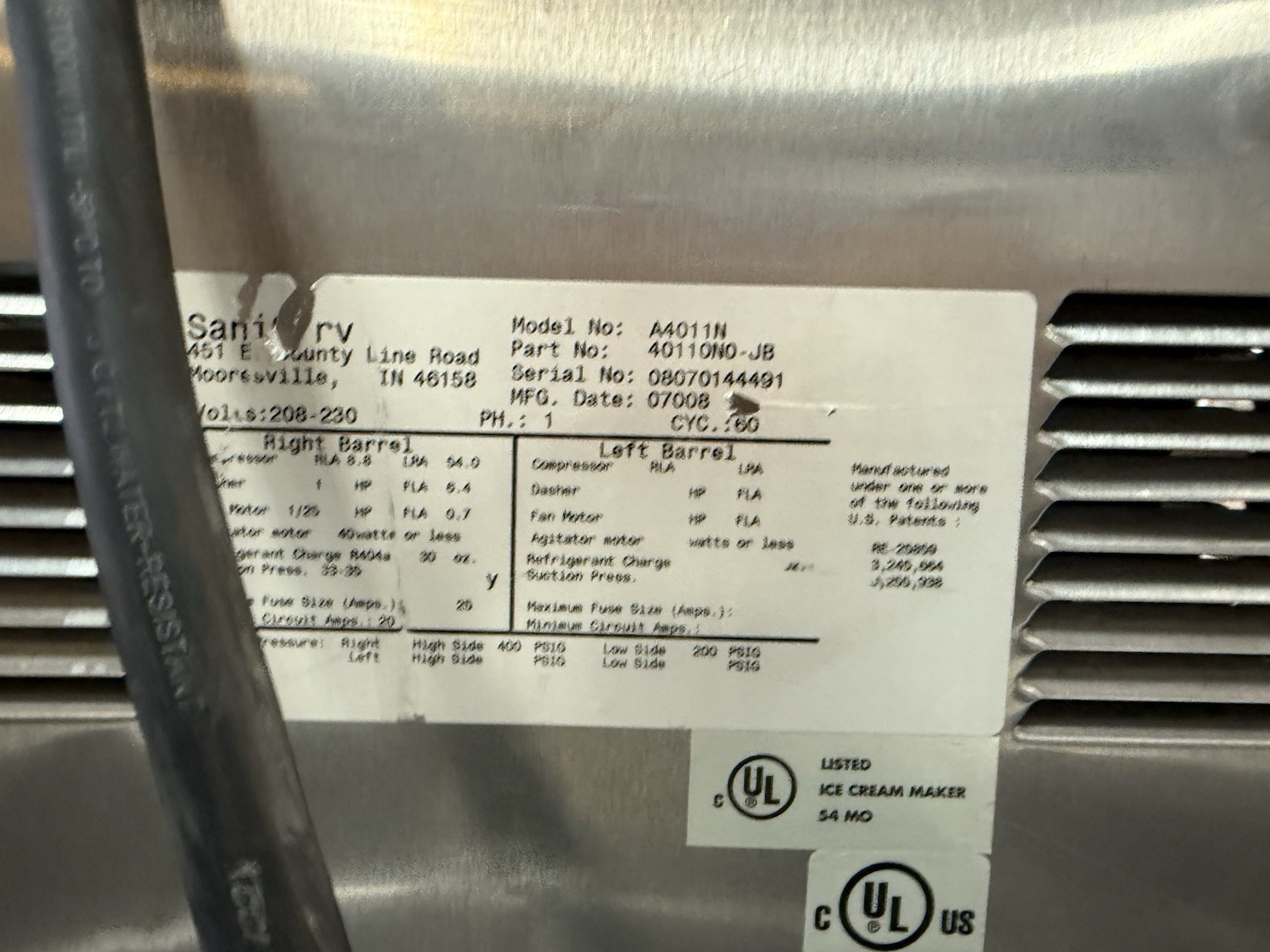 SERV A4011N COUNTERTOP SINGLE‑FLAVOR AIR‑COOLED SOFT‑SERVE MACHIN