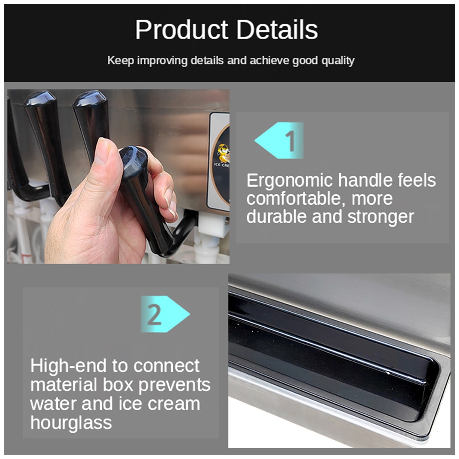 95% New Kolice Commercial ETL3 flavors Soft Ice Cream Machine,2+1 mixed flavors