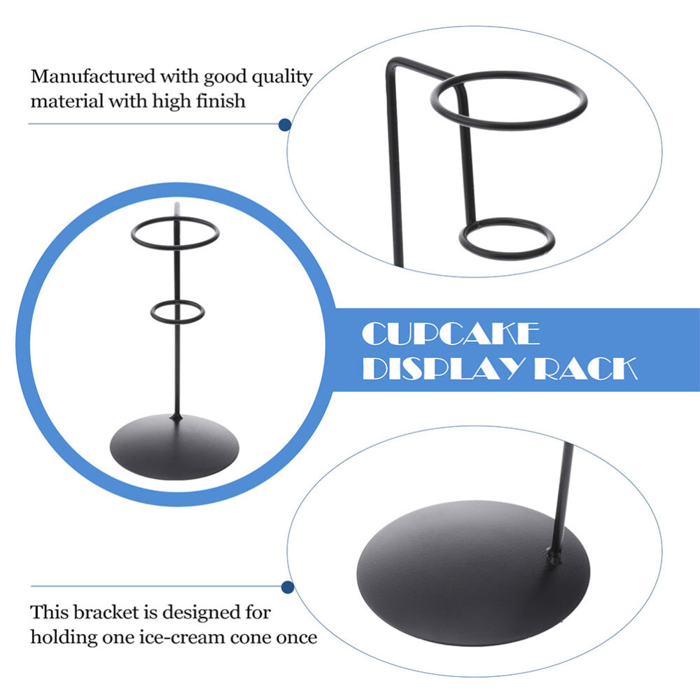 3Pcs Ice Cream Cone Holder Egg Cone Holder Iron Cone Holder Stand