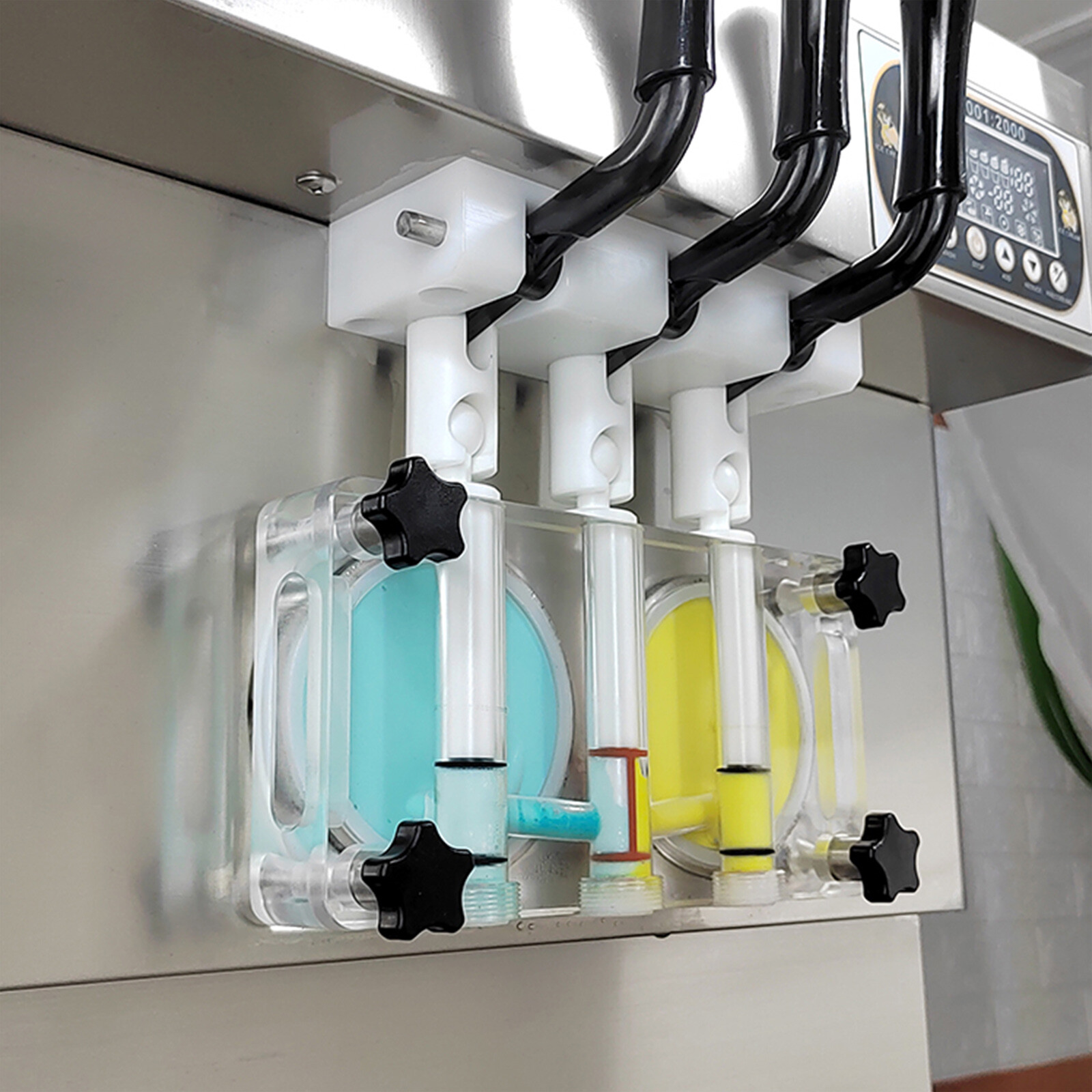 Kolice ETL Commercial countertop 2+1 mixed flavors soft ice cream machine