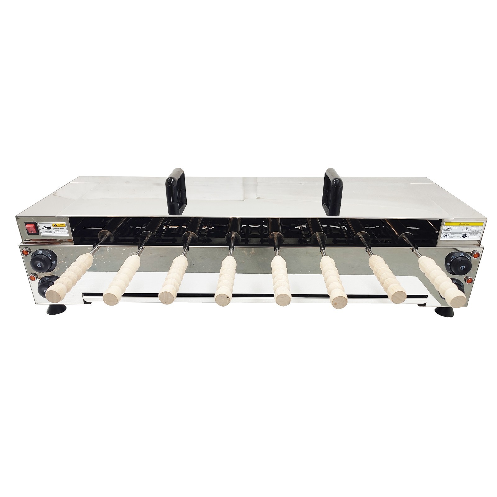 220V Chimney Cake Roll Oven Maker Electric Ice Cream Cone Machine 6KW