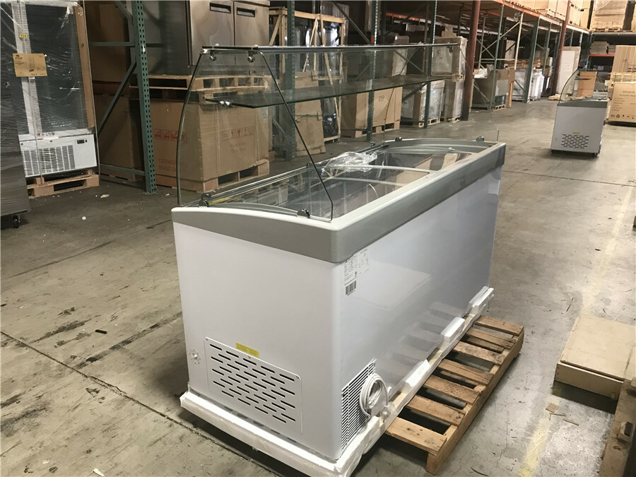 NEW 60″ Ice Cream Popsicle Freezer Chest Showcase Display Commercial NSF GL