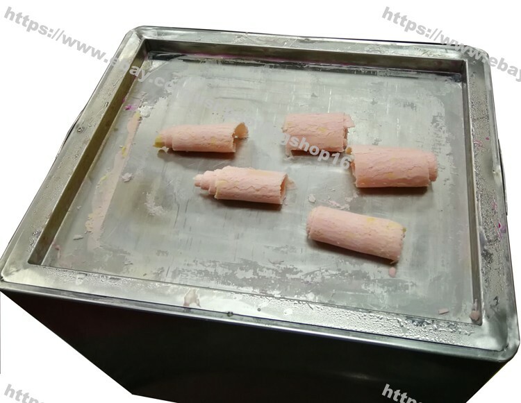 Mini Desktop Electric Yogurt Ice Cream Rolled Fried Ice Cream Roll Maker Machine