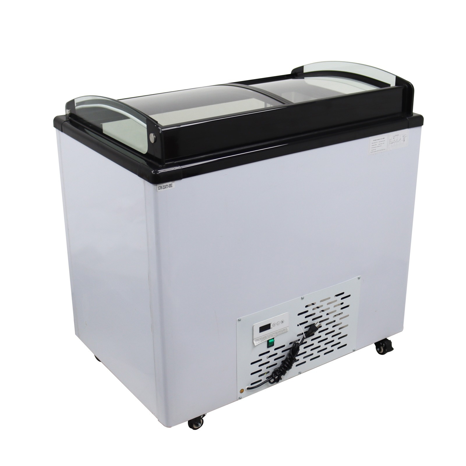 10 PAN Ice Cream Showcase Ice Cream Freezer with LED Light 2.5L/Pan 110V 330W